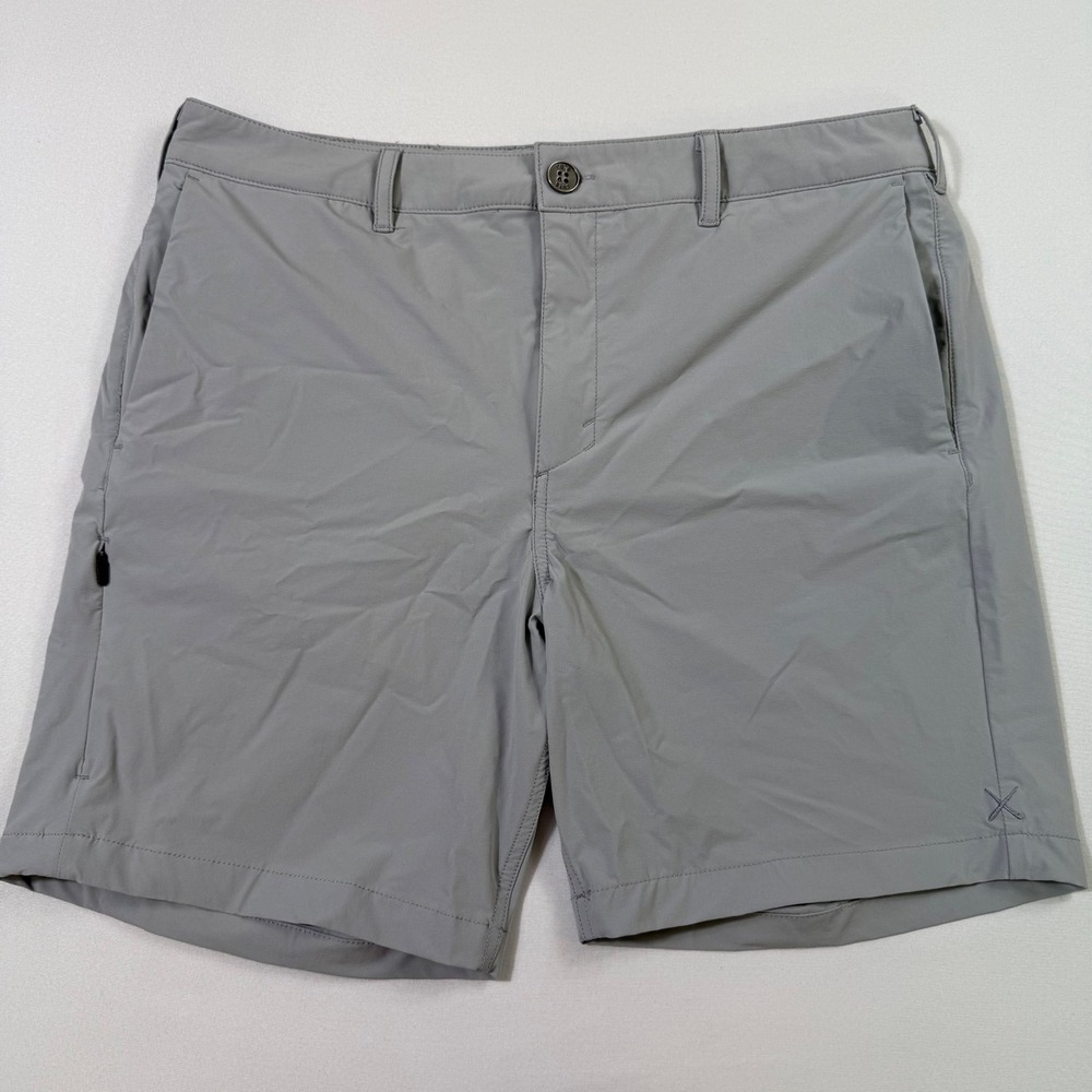 Cuts Clothing Hybrid AO Short 7" Mens 30 Gray Stretch Casual Active Golf Swim